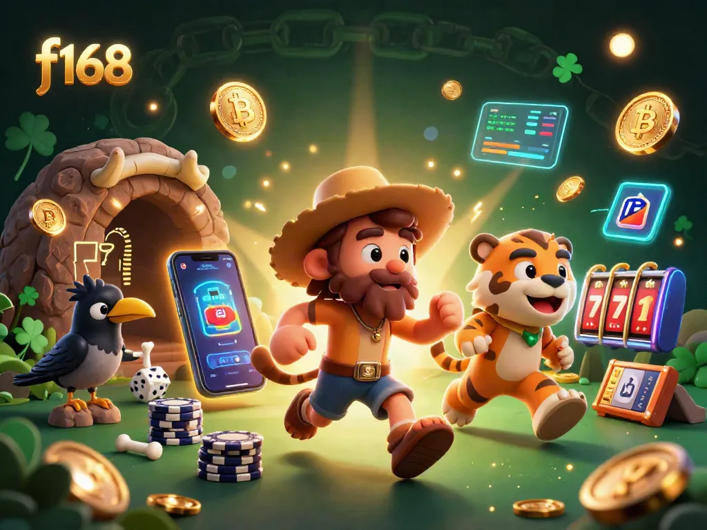 Experience thrilling slots gaming at f168 with engaging characters and vibrant casino atmosphere.