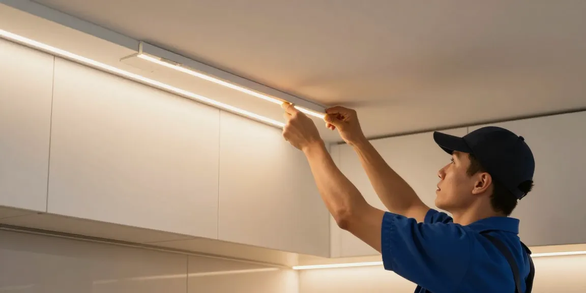 Instalare banda led cob de către un profesionist, serviciu local de încredere