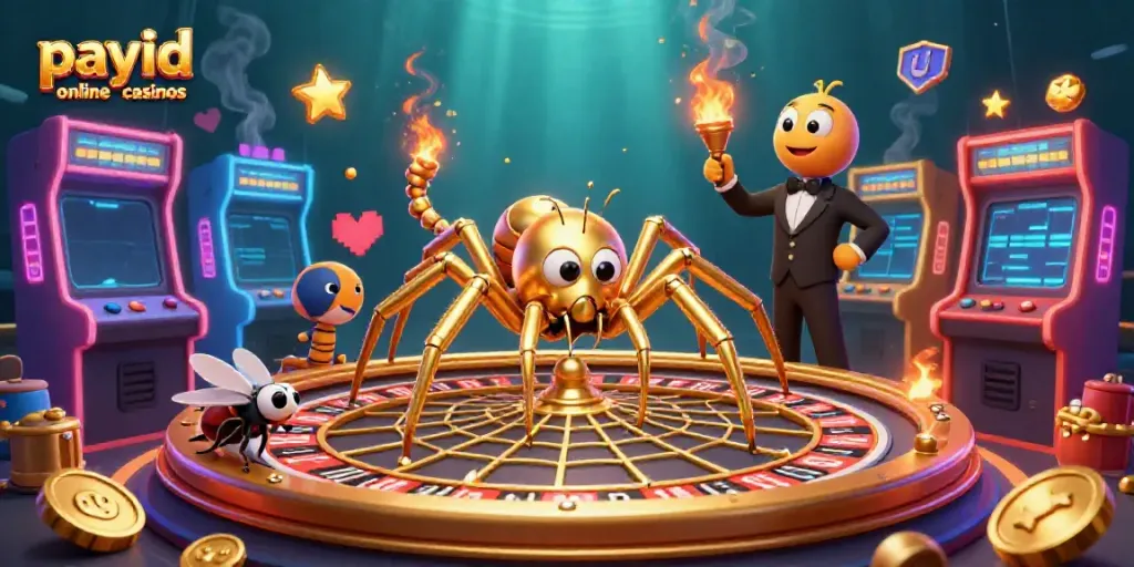 Engage in thrilling action at payid online casinos with a unique roulette wheel web scene.